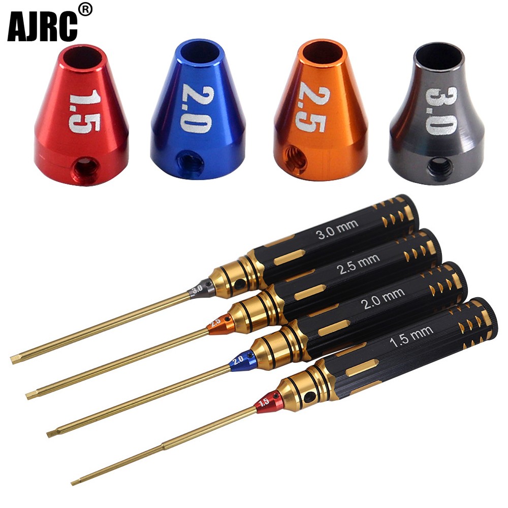 Tamiya Model Paint Set - Ajrc 4 개/대 티타늄 도금 1.5mm/2mm/2.5mm/3mm