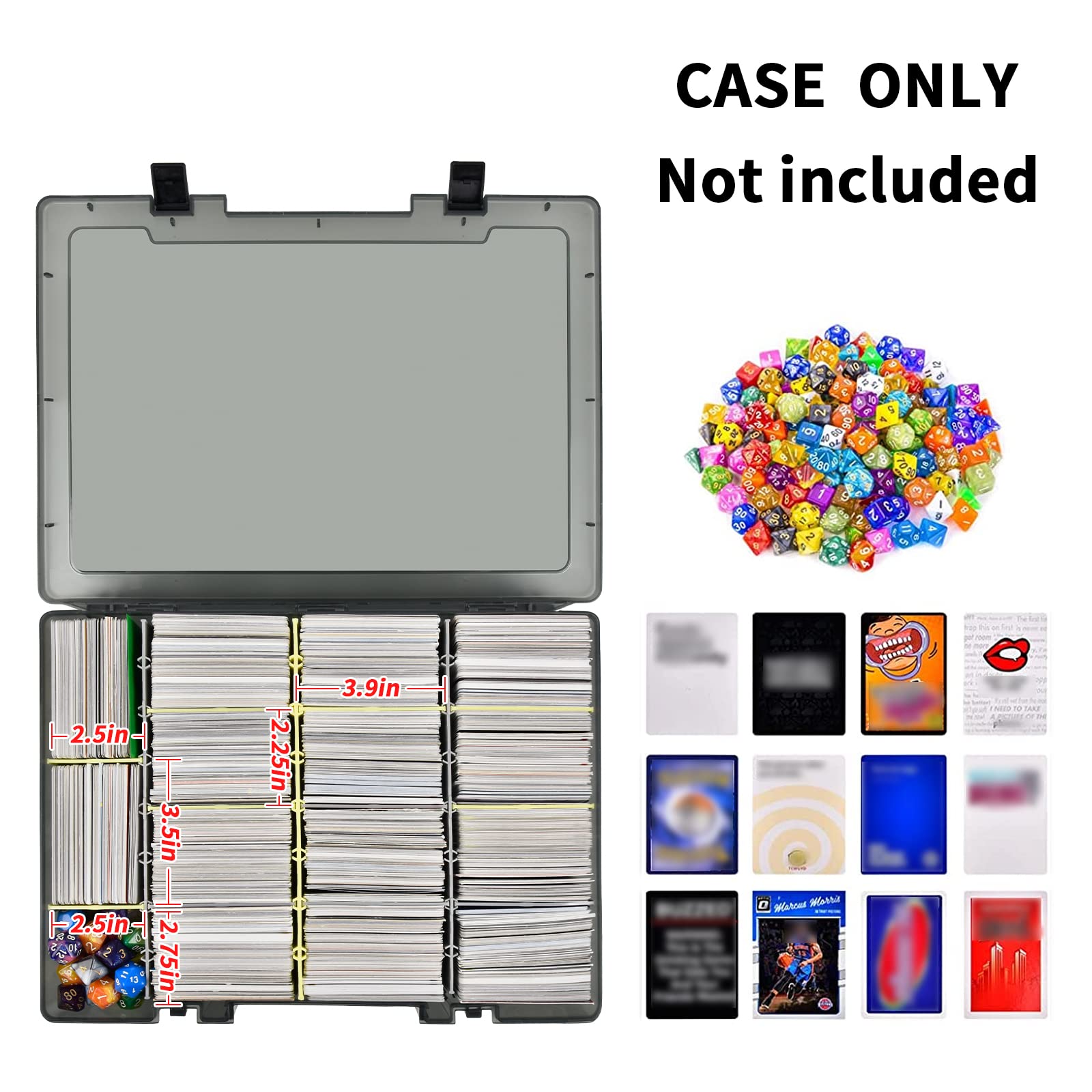 투명 트레이딩 카드 보관함 2300+ 카드 정리함 12 - Graded Card Display 리뷰 및 가격