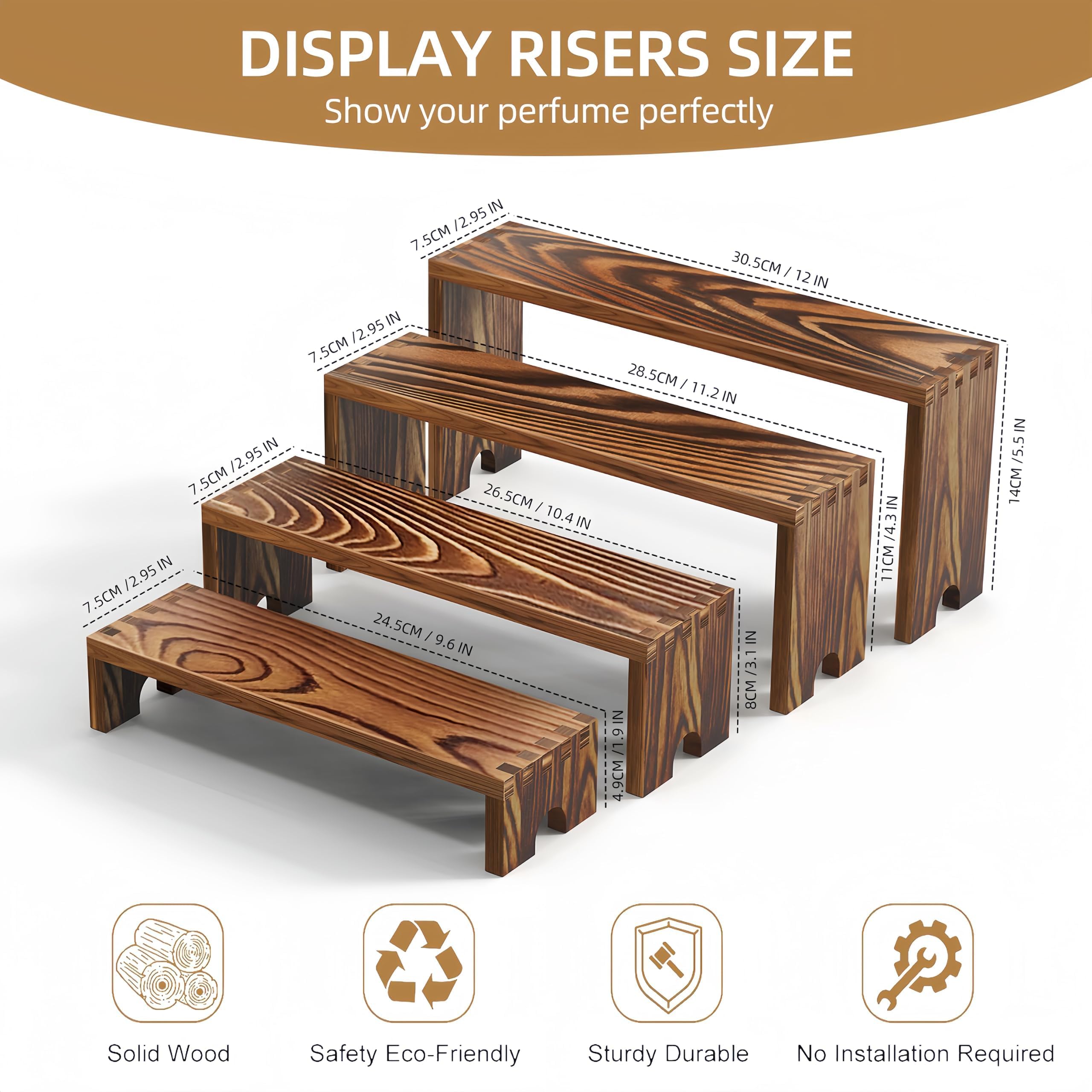 2단 나무 받침대 디스플레이 스탠드 세트(벤더 행사용) - Display Risers Set 리뷰 및 가격