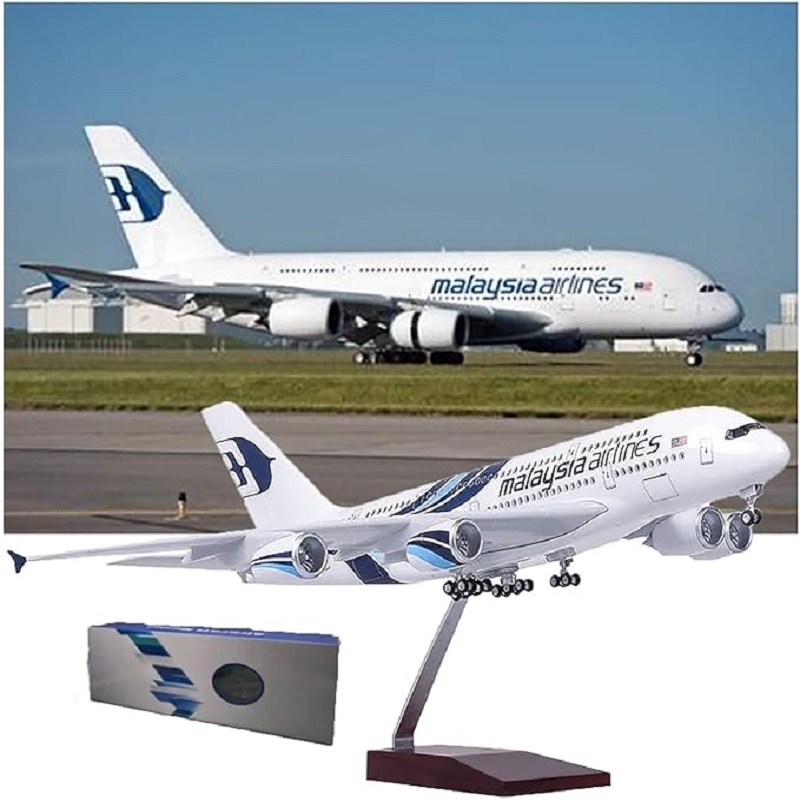 1:160 스케일 말레이시아 항공 A380 금속 비행기 - Model Airplane Plastic 리뷰 및 가격
